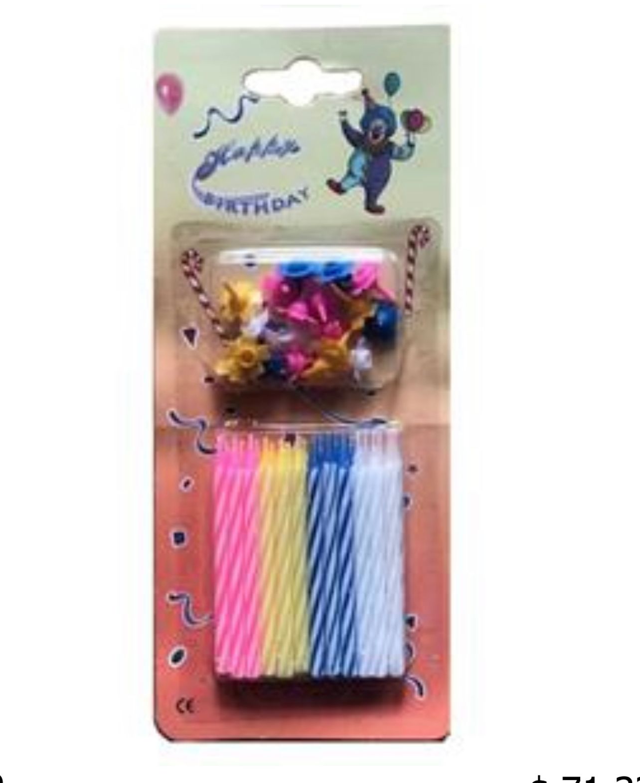 VELA CON PORTAVELAS X 24